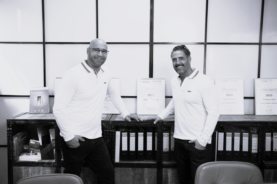 Geschäftsführung HSK Heizung & Sanitär Weißenthurm — Manuel Sadowski und Akin Karakaya